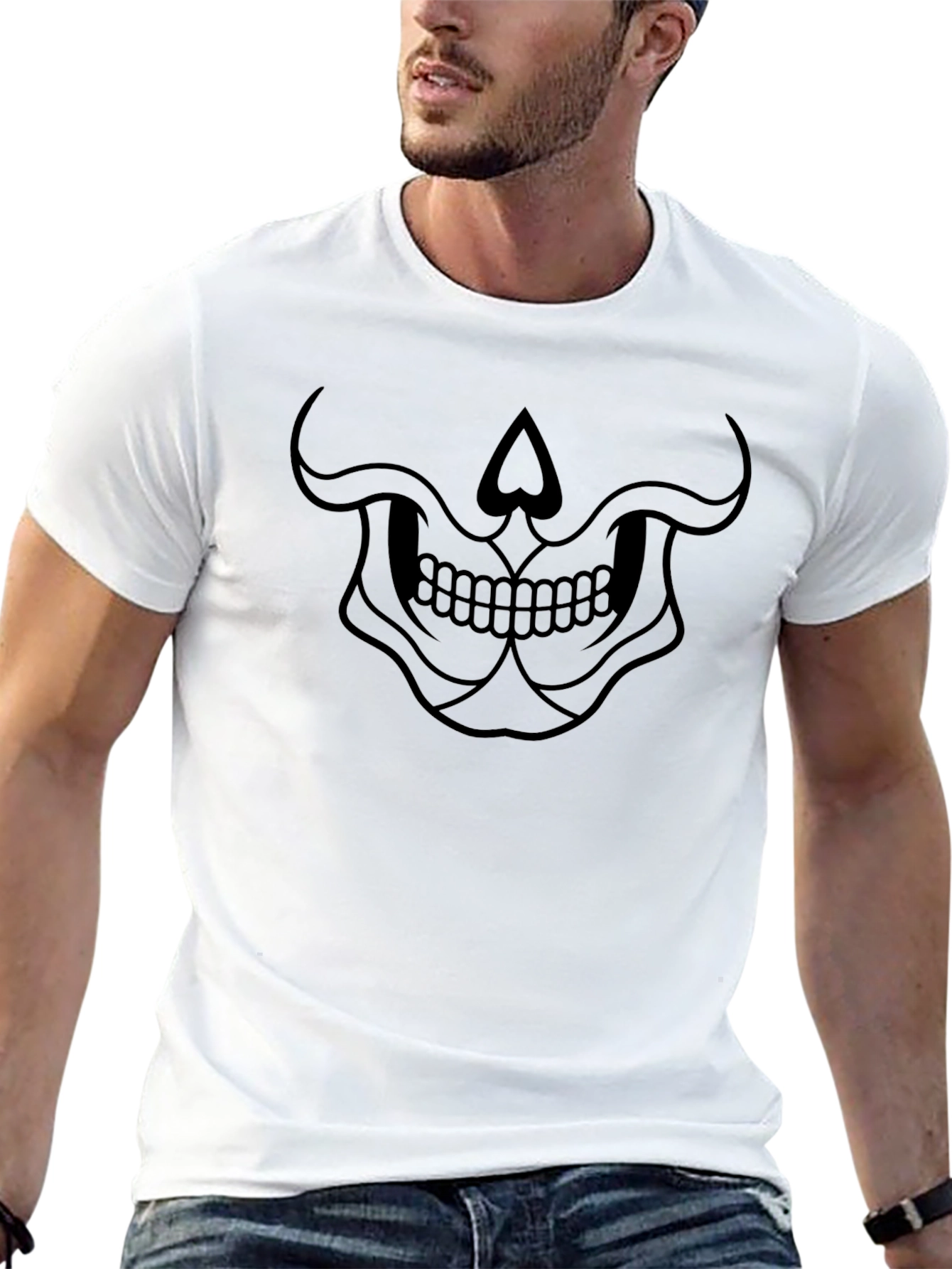 Skull Graphic Tee - Mens Black T-Shirt