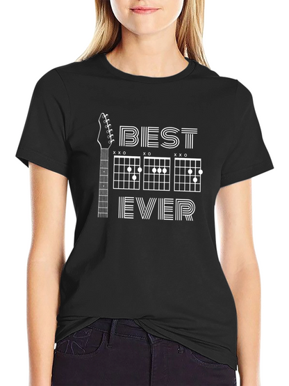 Best Dad Ever Guitar Chords Graphic Tee