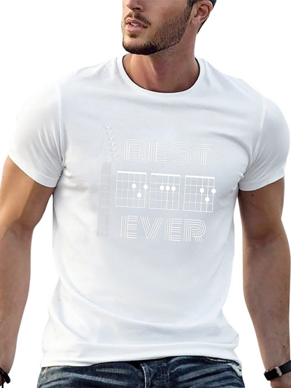 Best Dad Ever Guitar Chords Graphic Tee