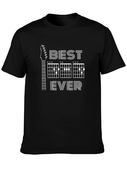Best Dad Ever Guitar Chords Graphic Tee