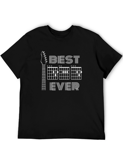 Best Dad Ever Guitar Chords Graphic Tee