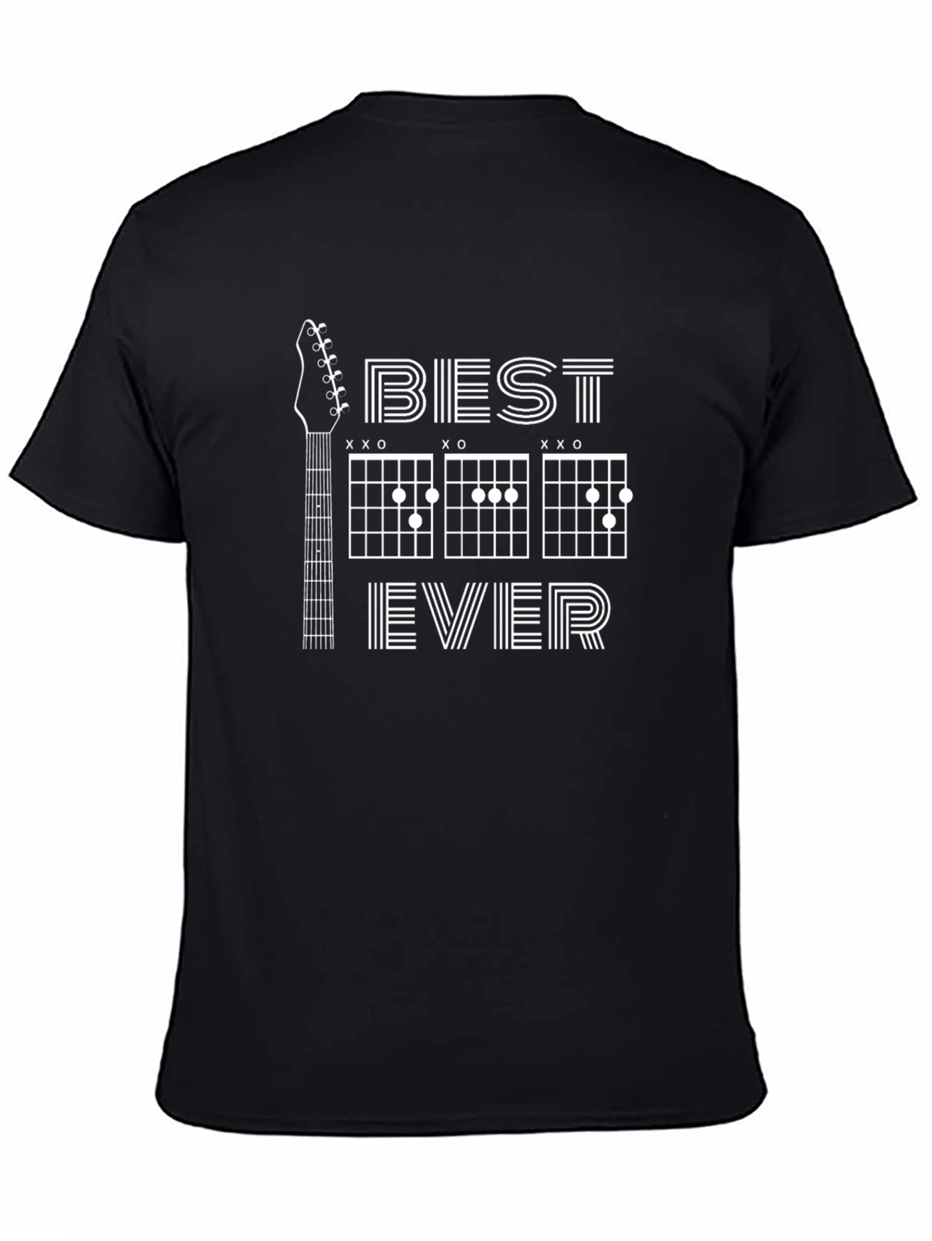 Best Dad Ever Guitar Chords Graphic Tee