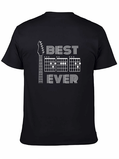 Best Dad Ever Guitar Chords Graphic Tee