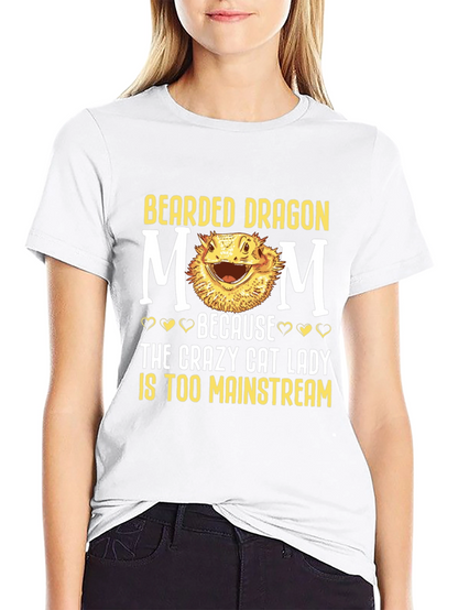 Bearded Dragon Mom T-Shirt - Crazy Cat Lady Alternative