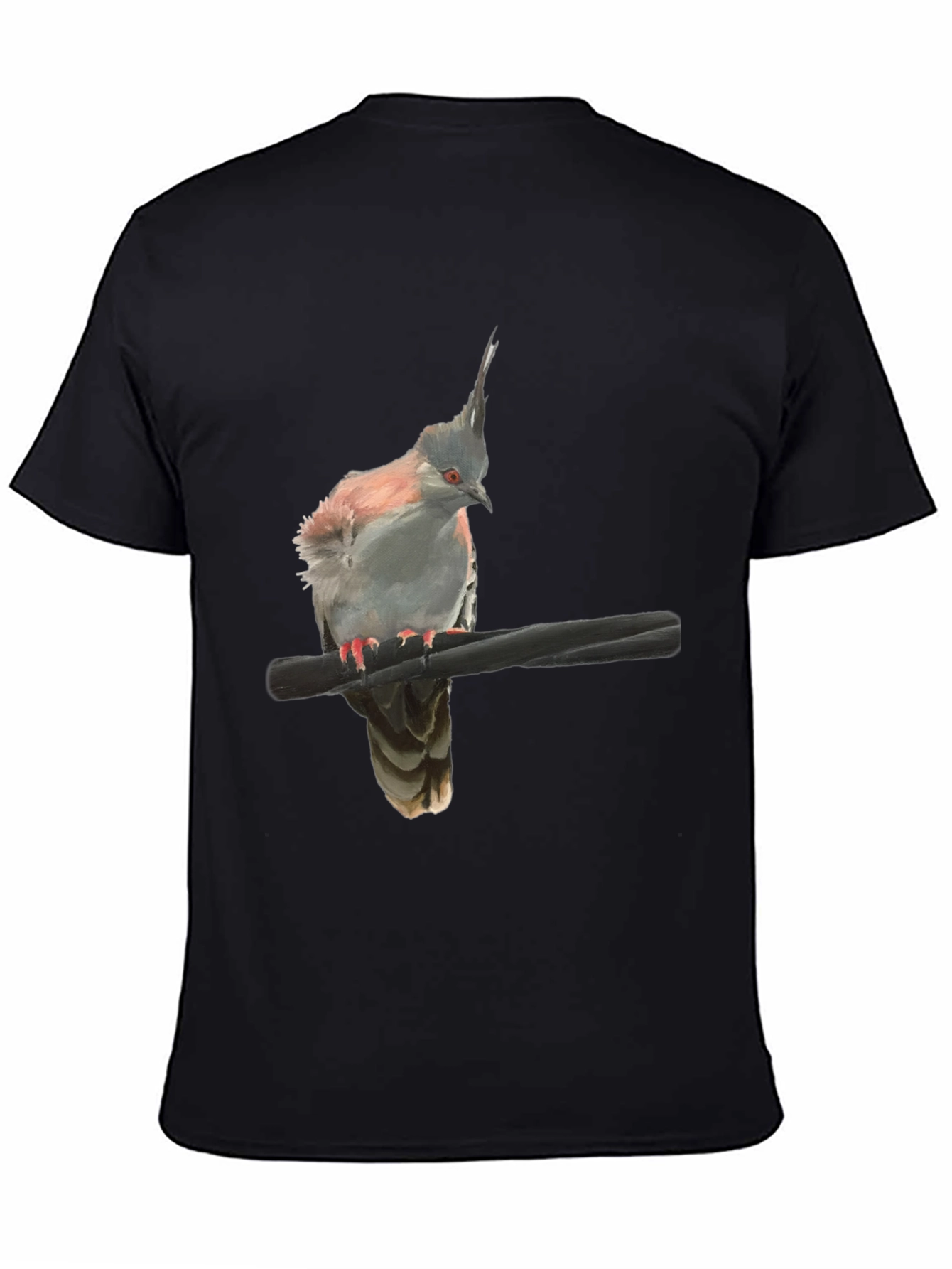 Bird Graphic Black T-Shirt