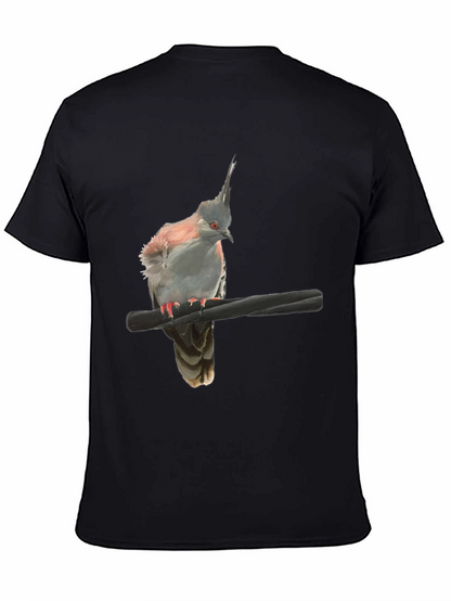 Bird Graphic Black T-Shirt