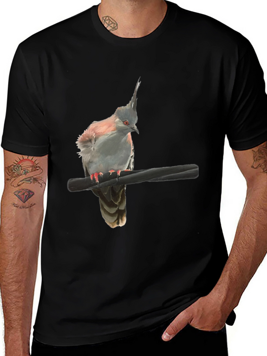 Bird Graphic Black T-Shirt