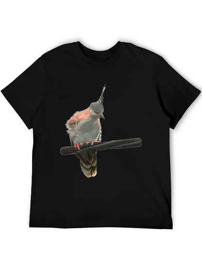 Bird Graphic Black T-Shirt