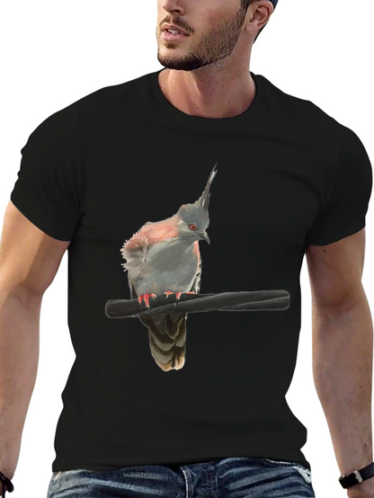 Bird Graphic Black T-Shirt