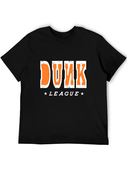 Dunk League Graphic T-Shirt - Black Cotton Tee