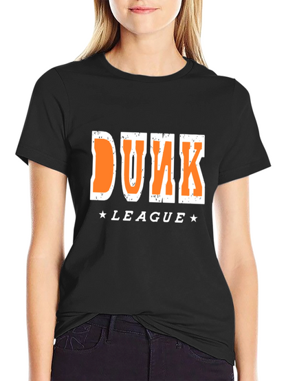 Dunk League Graphic T-Shirt - Black Cotton Tee