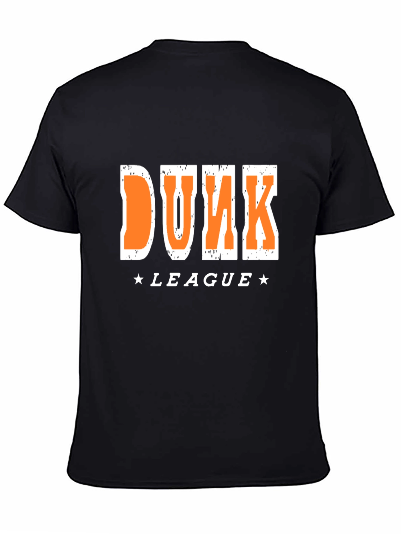 Dunk League Graphic T-Shirt - Black Cotton Tee