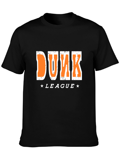 Dunk League Graphic T-Shirt - Black Cotton Tee