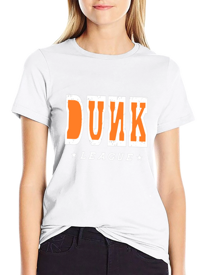 Dunk League Graphic T-Shirt - Black Cotton Tee