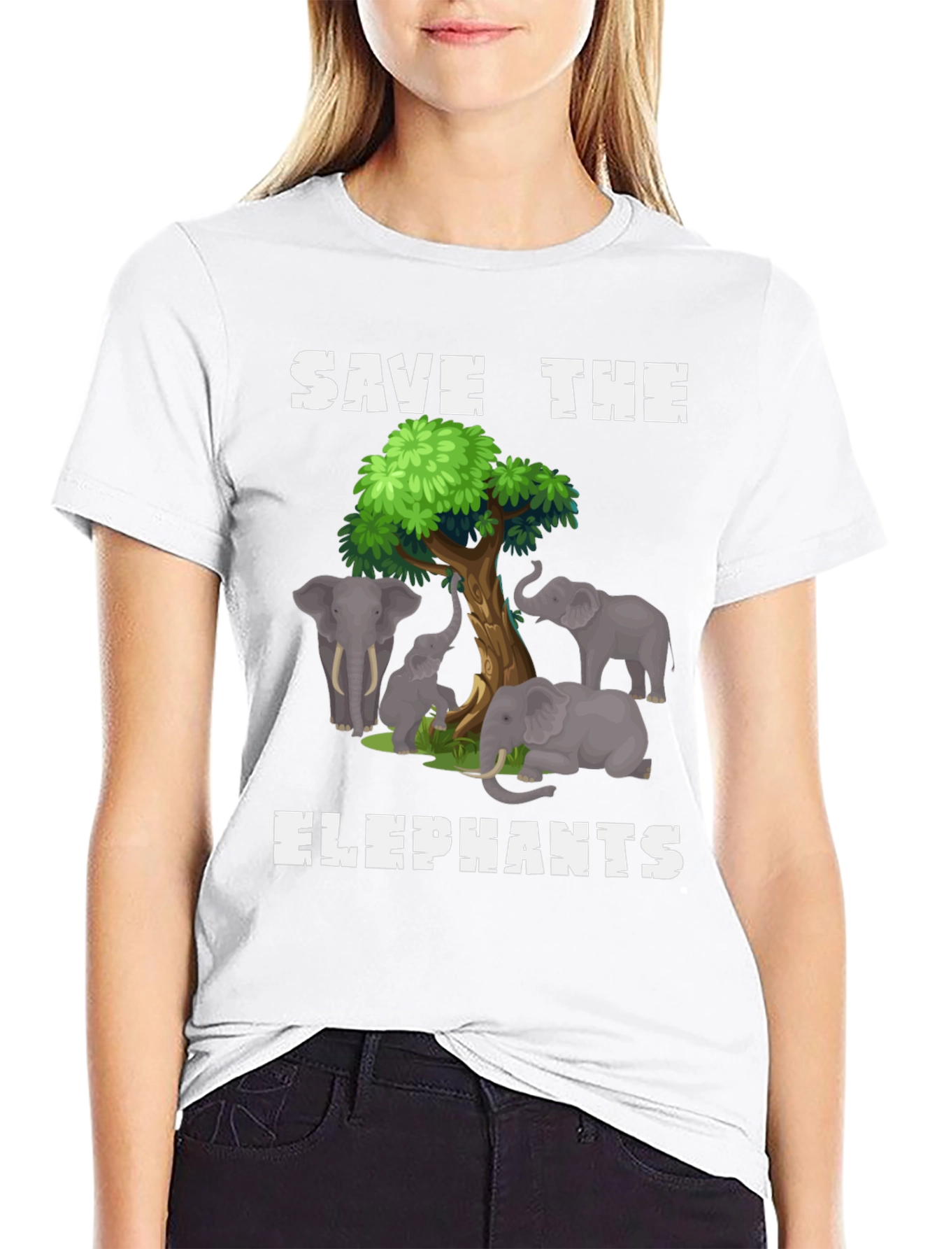 Save the Elephants Graphic T-Shirt