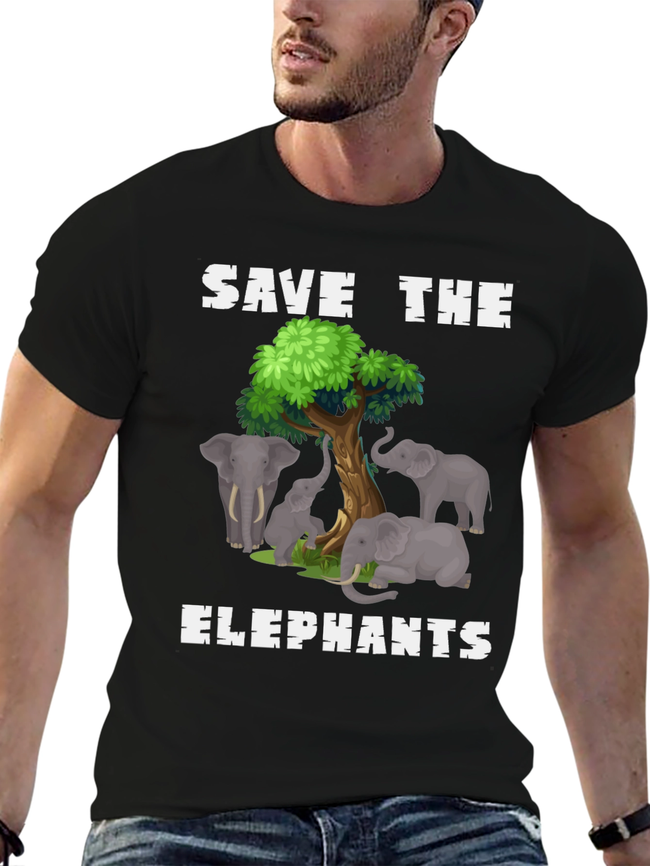 Save the Elephants Graphic T-Shirt