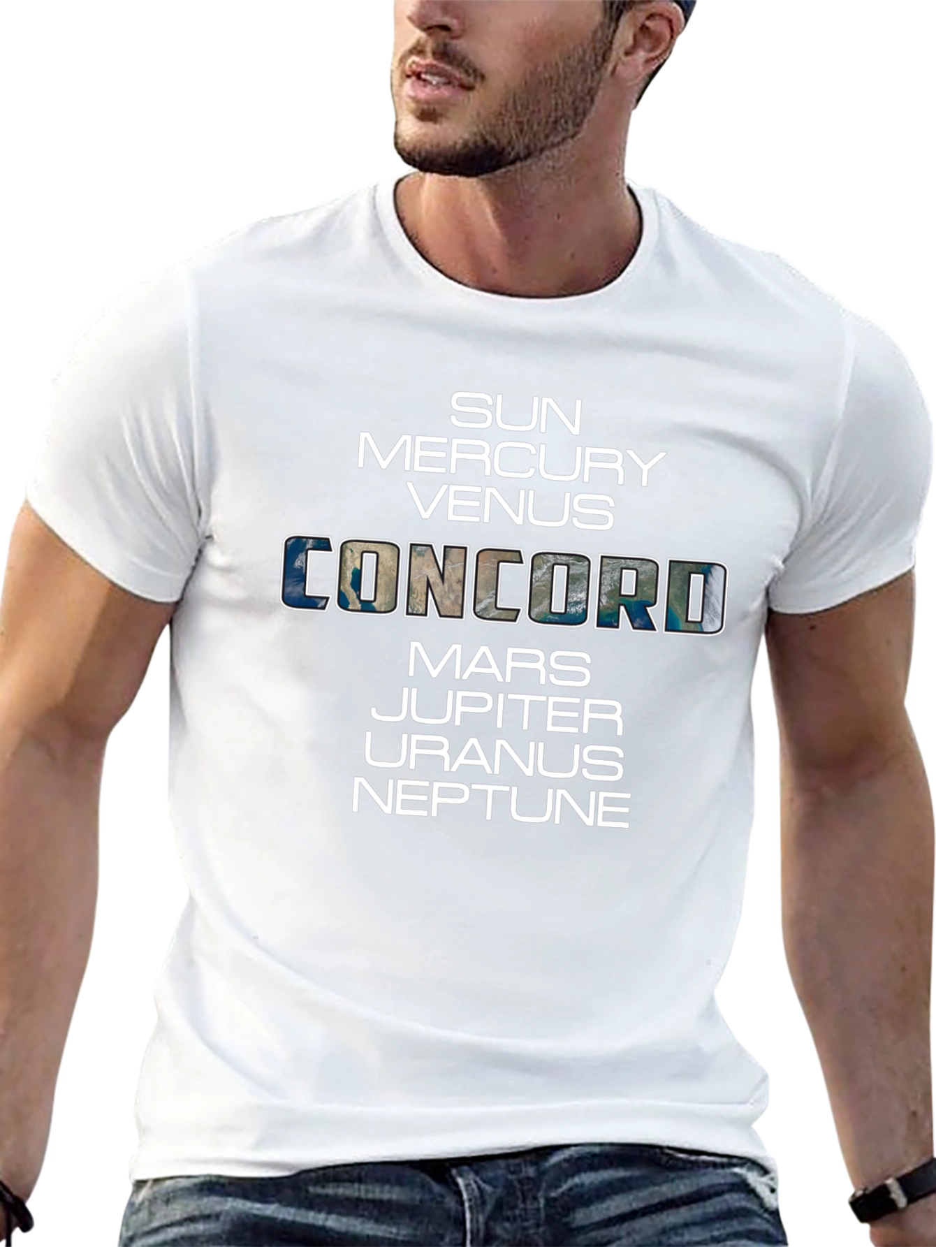 Solar System Planets Concord T-Shirt
