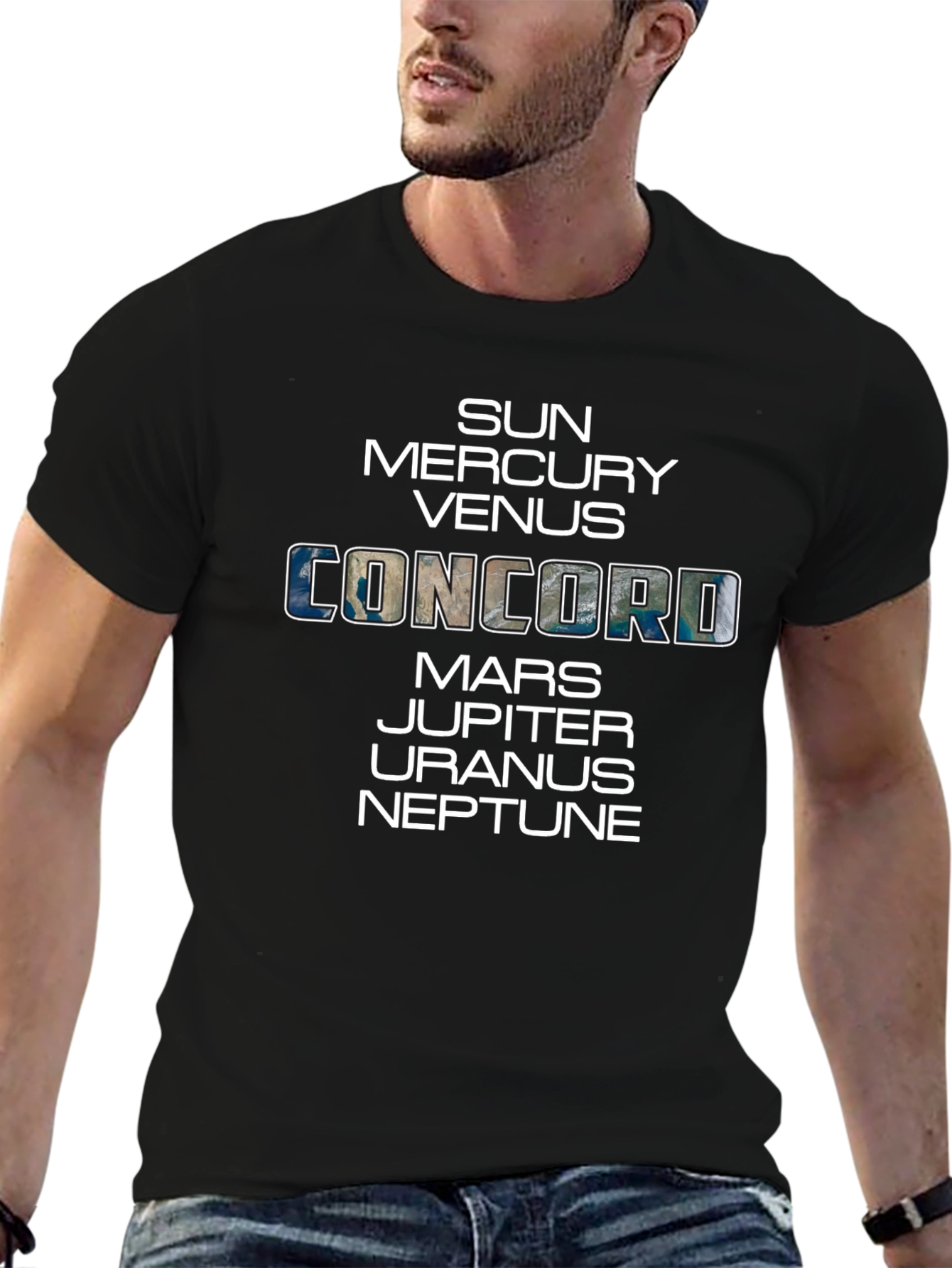Solar System Planets Concord T-Shirt