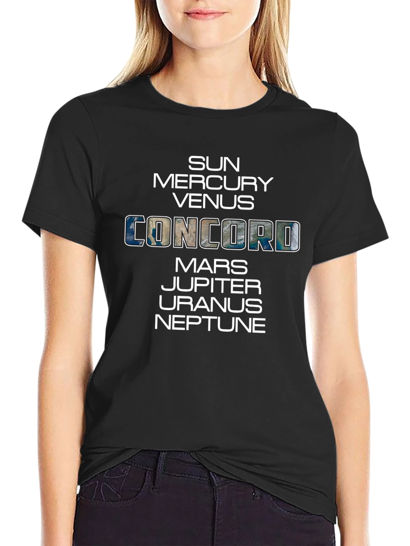 Solar System Planets Concord T-Shirt