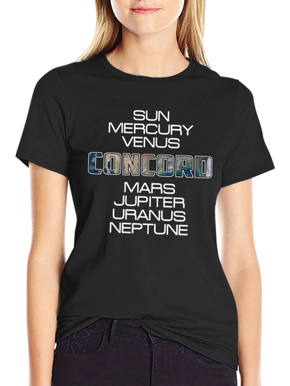 Solar System Planets Concord T-Shirt