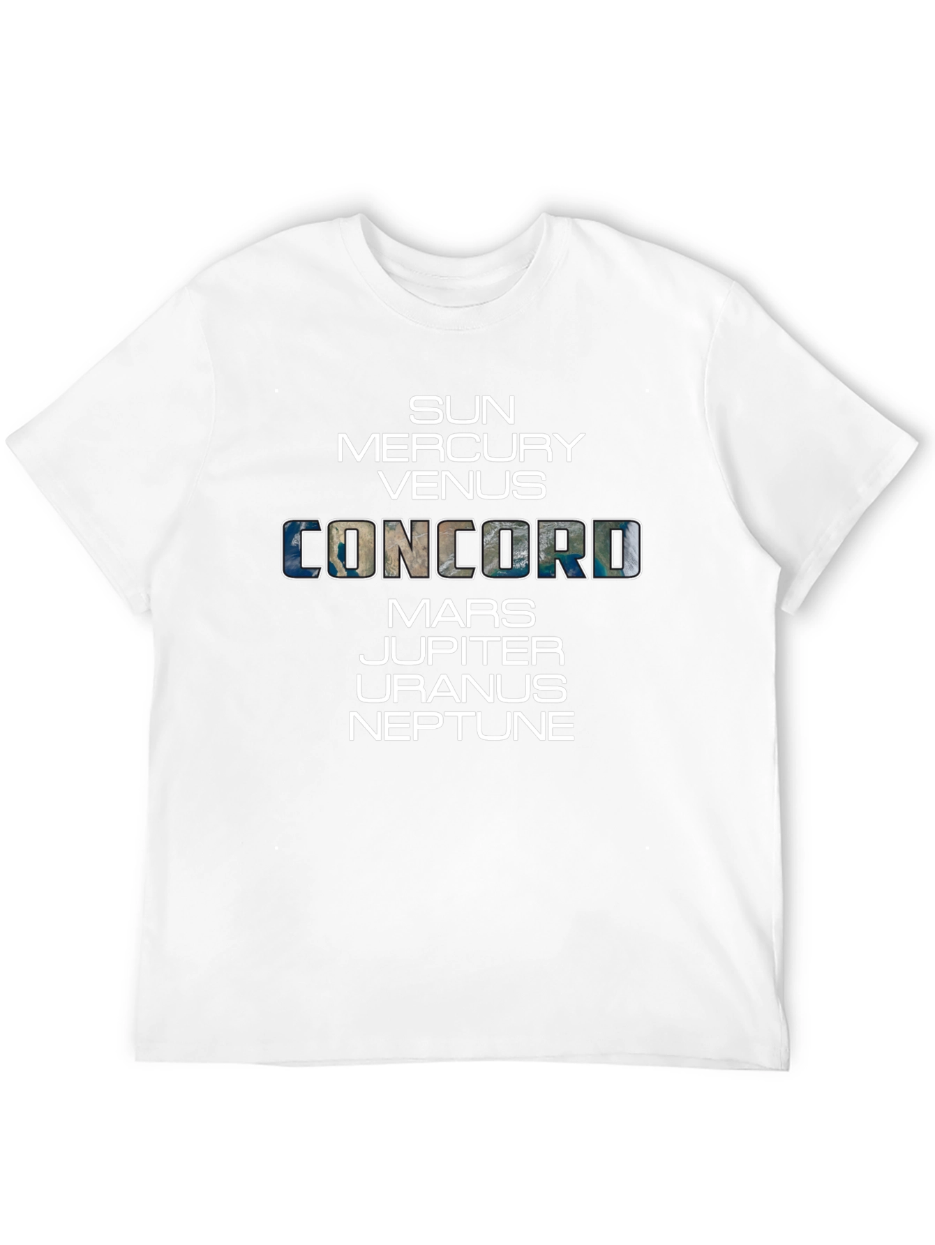 Solar System Planets Concord T-Shirt