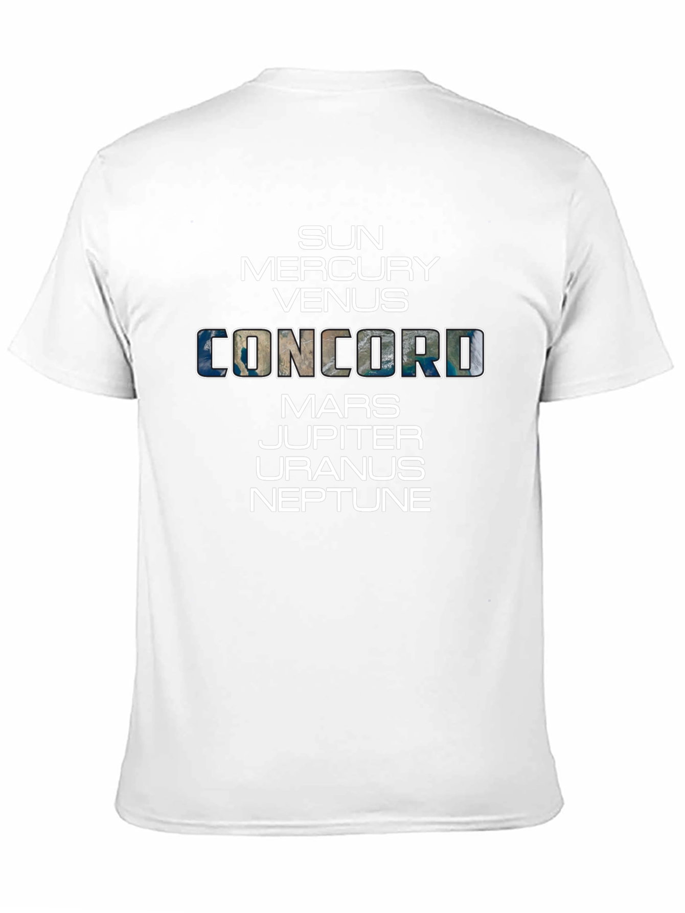 Solar System Planets Concord T-Shirt