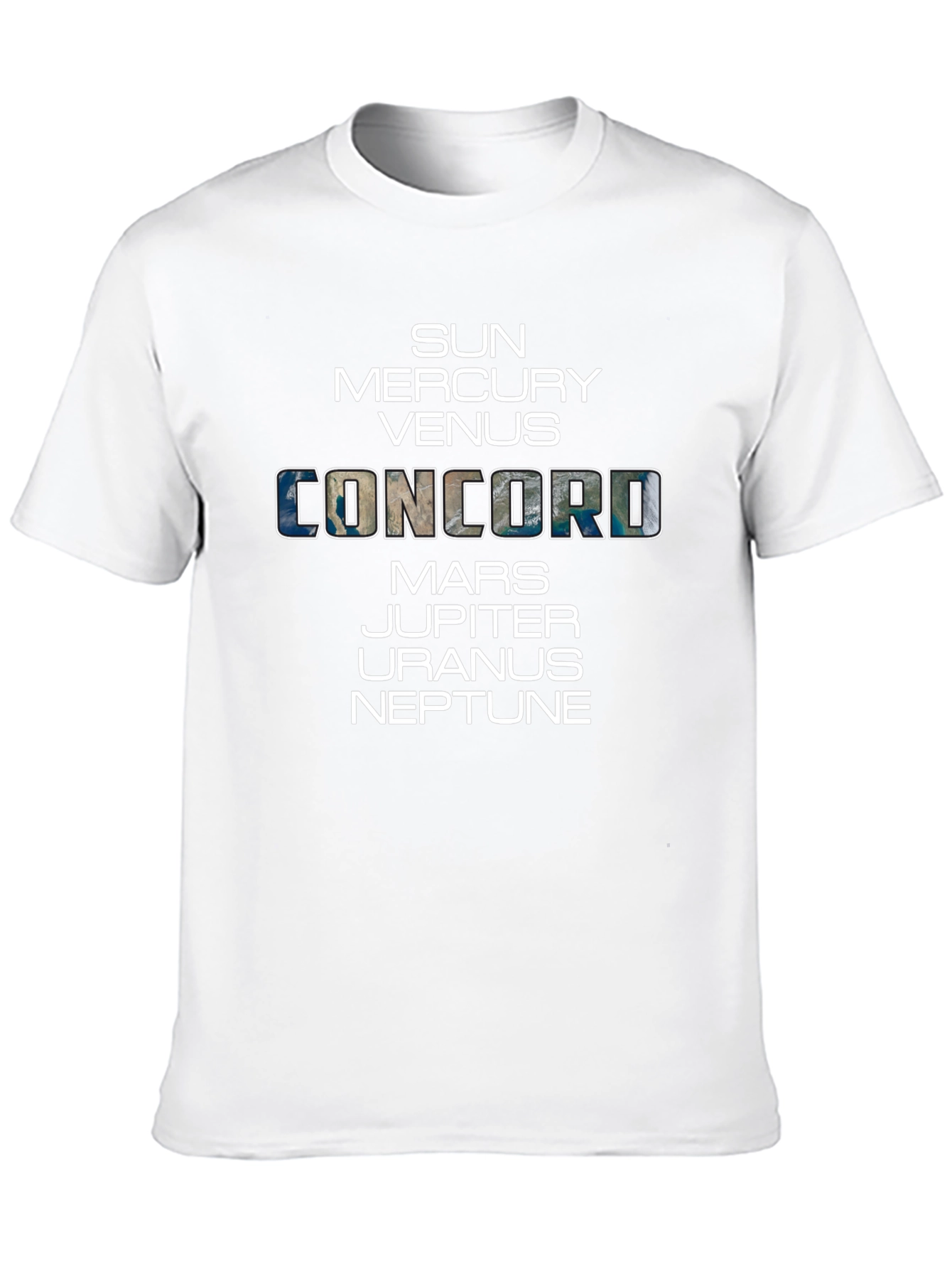 Solar System Planets Concord T-Shirt