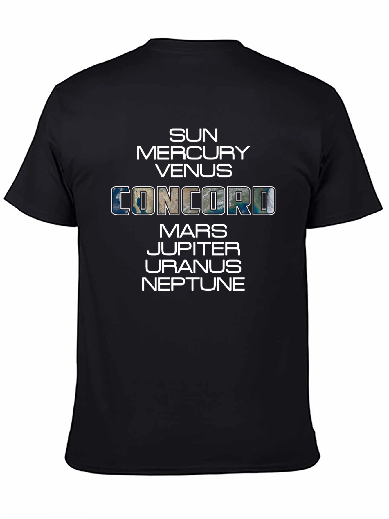 Solar System Planets Concord T-Shirt