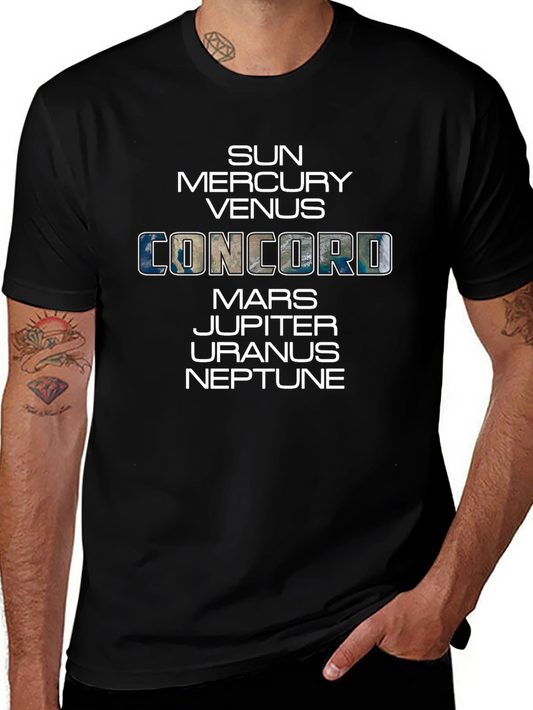 Solar System Planets Concord T-Shirt
