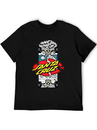 Santa Cruz Skateboard Graphic Black T-Shirt
