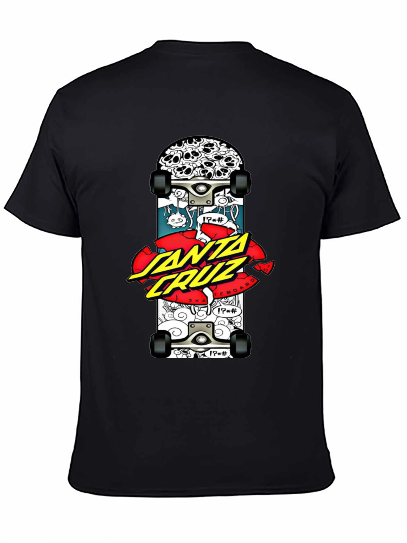 Santa Cruz Skateboard Graphic Black T-Shirt