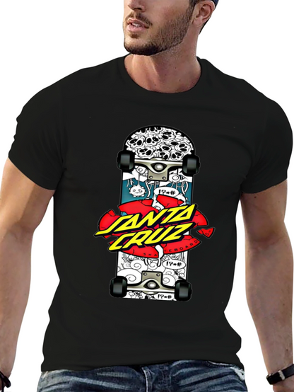 Santa Cruz Skateboard Graphic Black T-Shirt