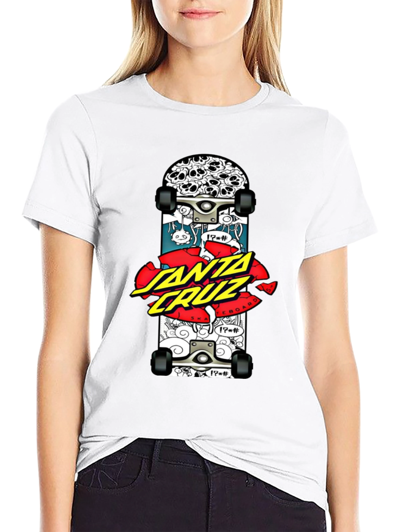 Santa Cruz Skateboard Graphic Black T-Shirt