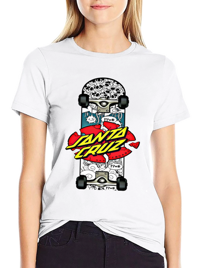 Santa Cruz Skateboard Graphic Black T-Shirt