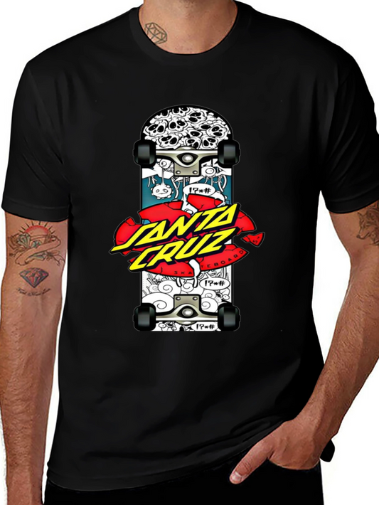 Santa Cruz Skateboard Graphic Black T-Shirt
