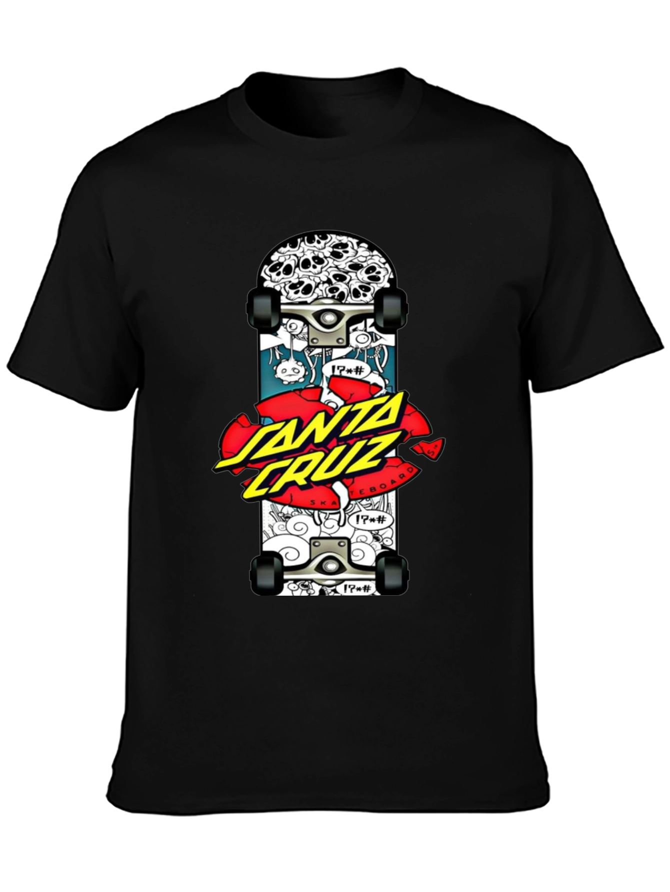 Santa Cruz Skateboard Graphic Black T-Shirt