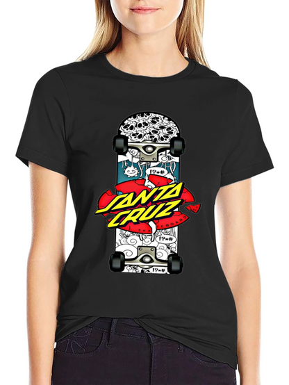 Santa Cruz Skateboard Graphic Black T-Shirt