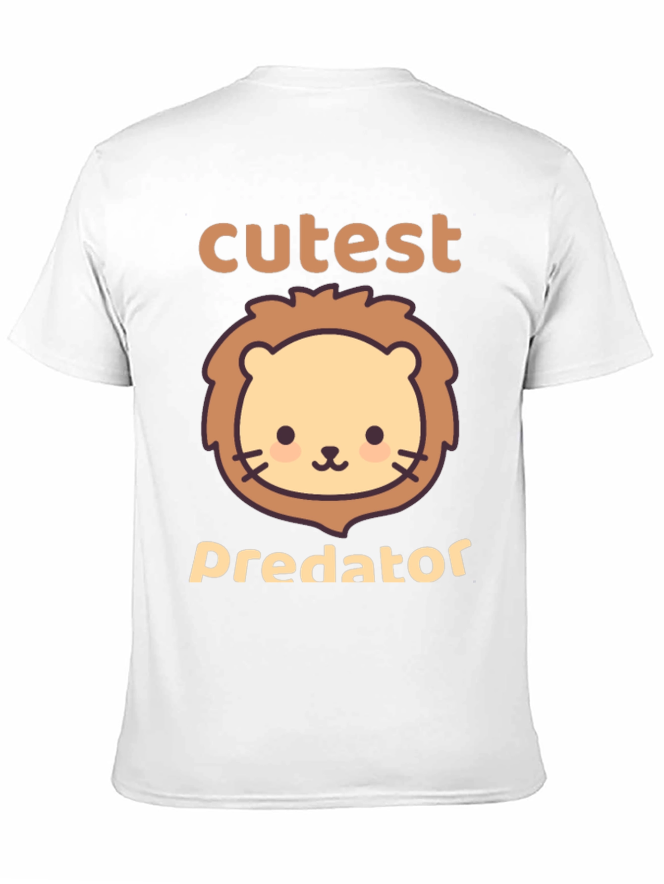 Cutest Predator Lion Graphic Tee - Black