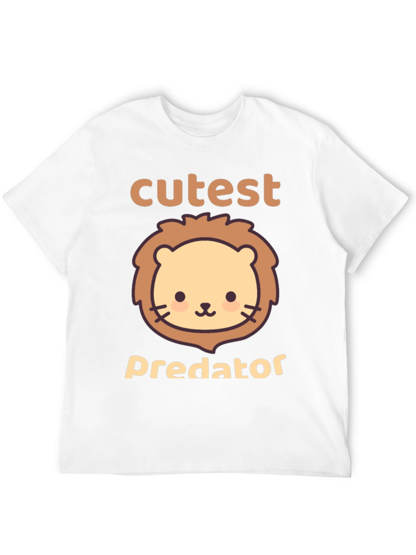 Cutest Predator Lion Graphic Tee - Black