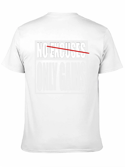 No Excuses Only Gains Graphic T-Shirt