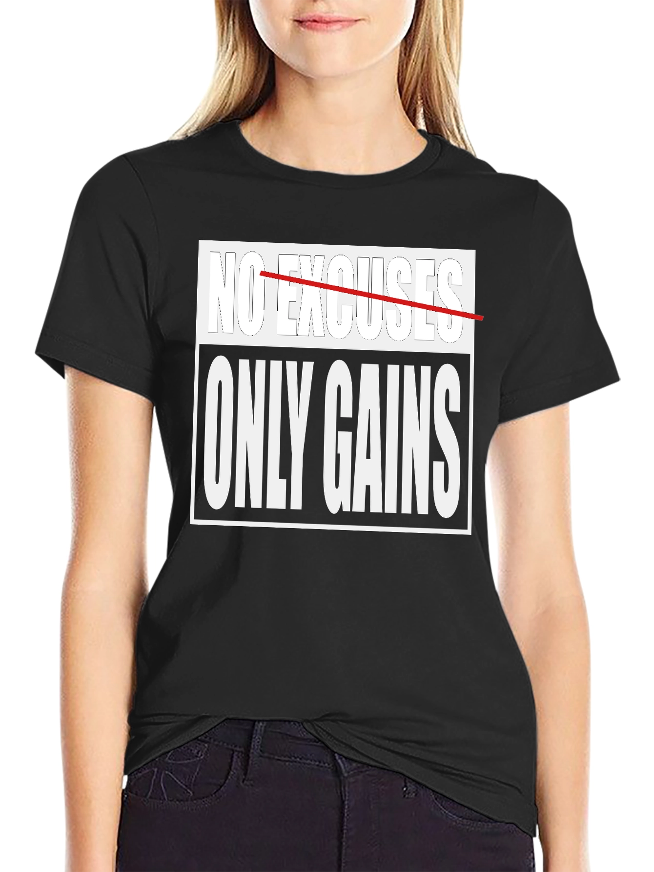 No Excuses Only Gains Graphic T-Shirt