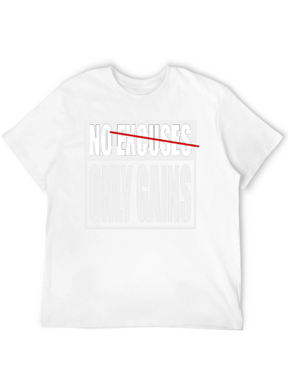 No Excuses Only Gains Graphic T-Shirt