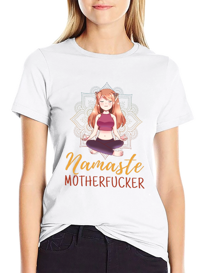 Namaste Yoga Elf Black T-Shirt