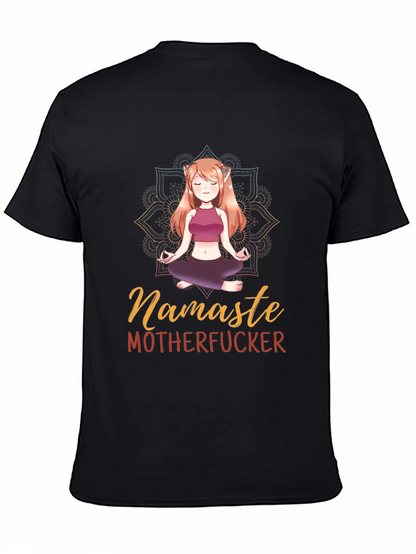 Namaste Yoga Elf Black T-Shirt