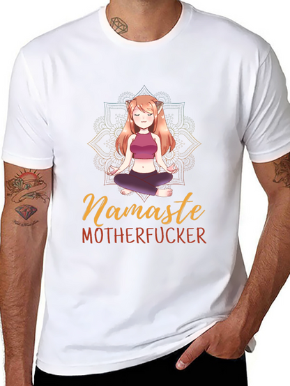 Namaste Yoga Elf Black T-Shirt