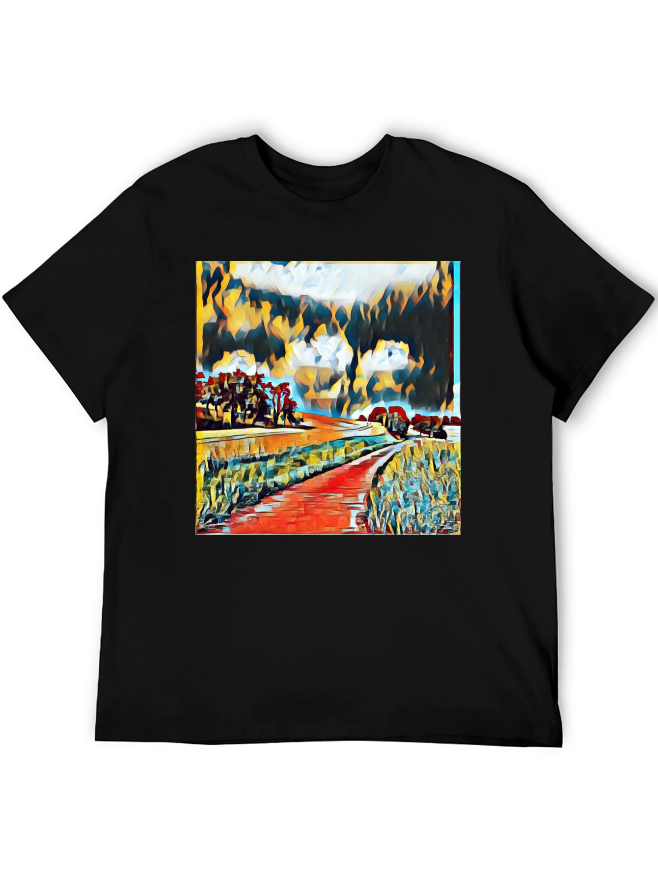 Abstract Landscape Graphic Tee