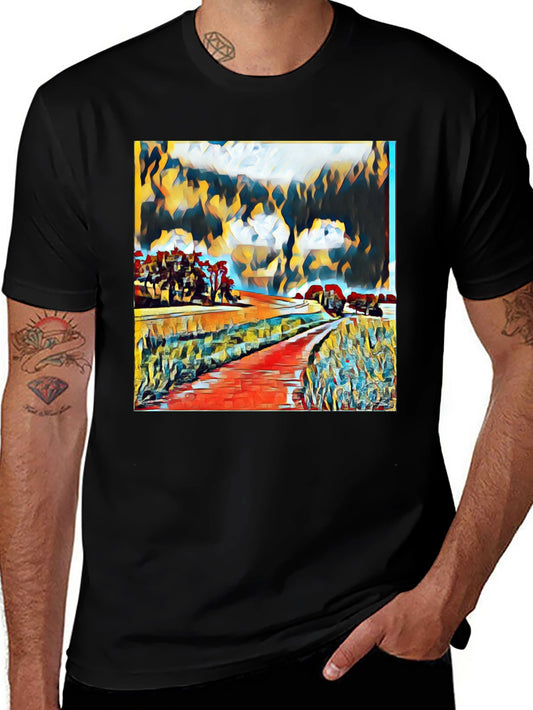 Abstract Landscape Graphic Tee