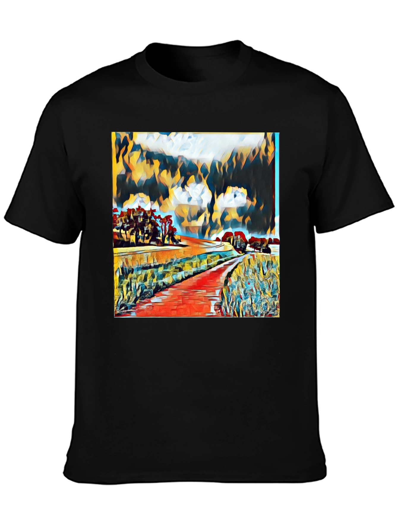 Abstract Landscape Graphic Tee