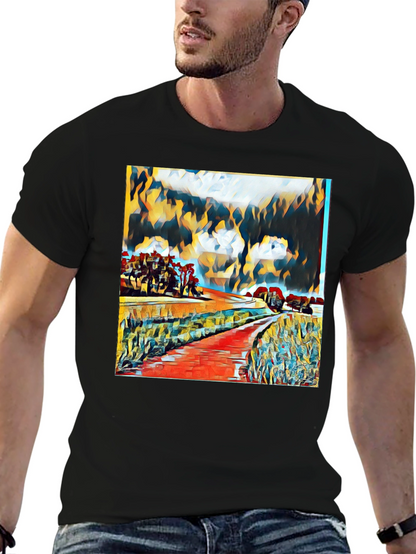 Abstract Landscape Graphic Tee