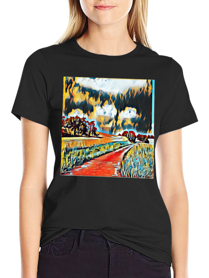 Abstract Landscape Graphic Tee